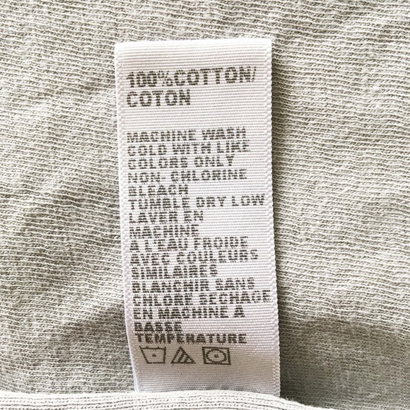 JAMES PERSE Gray 3/4 Sleeve Contrast Panel Shirt - Picture 11 of 12